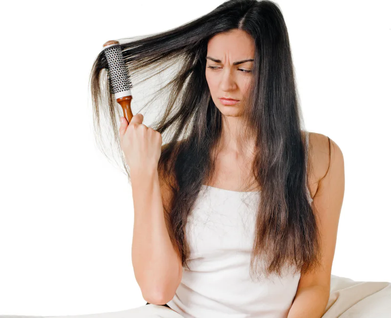 Oily hair