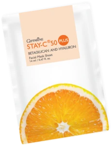 Giffarine stay-c 50 plus repairy (betaglucan) facial mask sheet